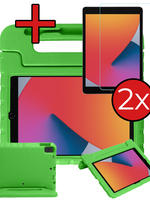 BTH BTH iPad 10.2 2019/2020 Kinderhoes Met 2x Screenprotector - Groen