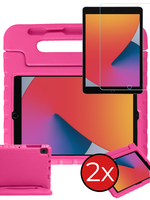 BTH BTH iPad 10.2 2019/2020 Kinderhoes Met 2x Screenprotector - Roze