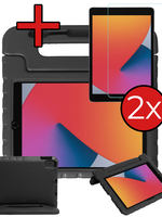 BTH BTH iPad 10.2 2019/2020 Kinderhoes Met 2x Screenprotector - Zwart