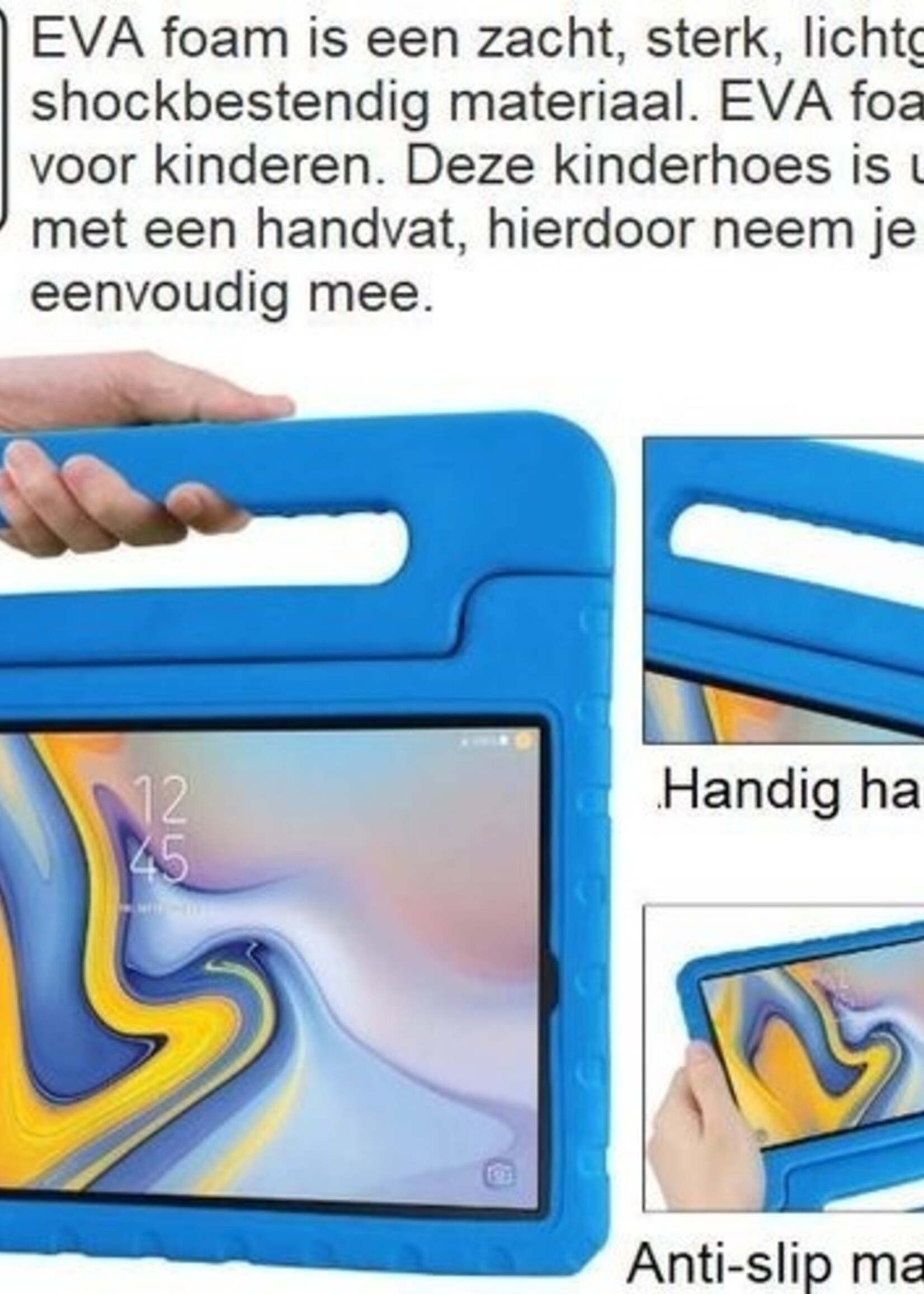 BTH BTH Samsung Galaxy Tab A 10.5 2018 Kinderhoes Met Screenprotector - Blauw