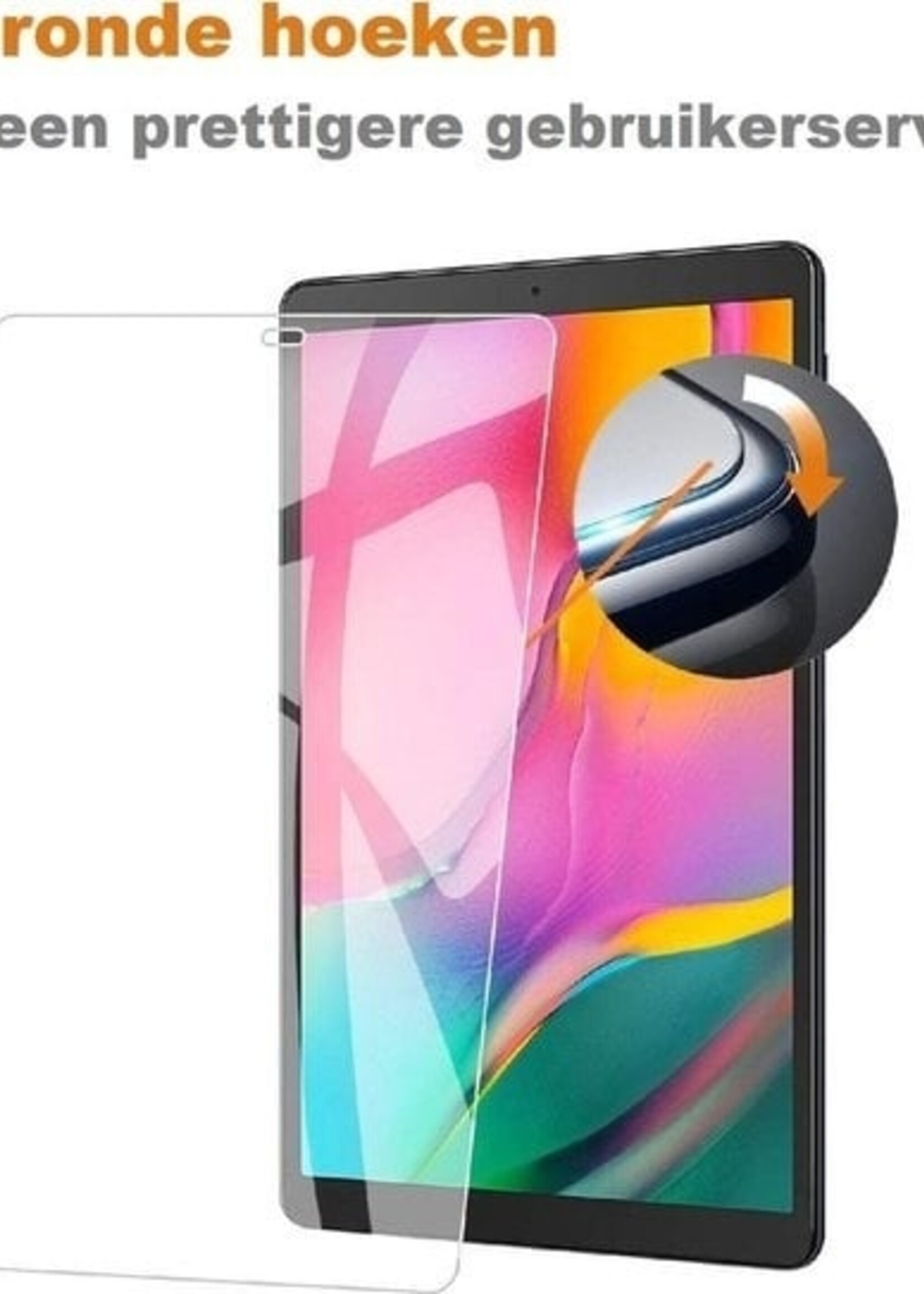 BTH BTH Samsung Galaxy Tab A 10.5 2018 Kinderhoes Met 2x Screenprotector - Rood