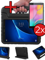 BTH BTH Samsung Galaxy Tab A 10.5 2018 Kinderhoes Met 2x Screenprotector - Zwart