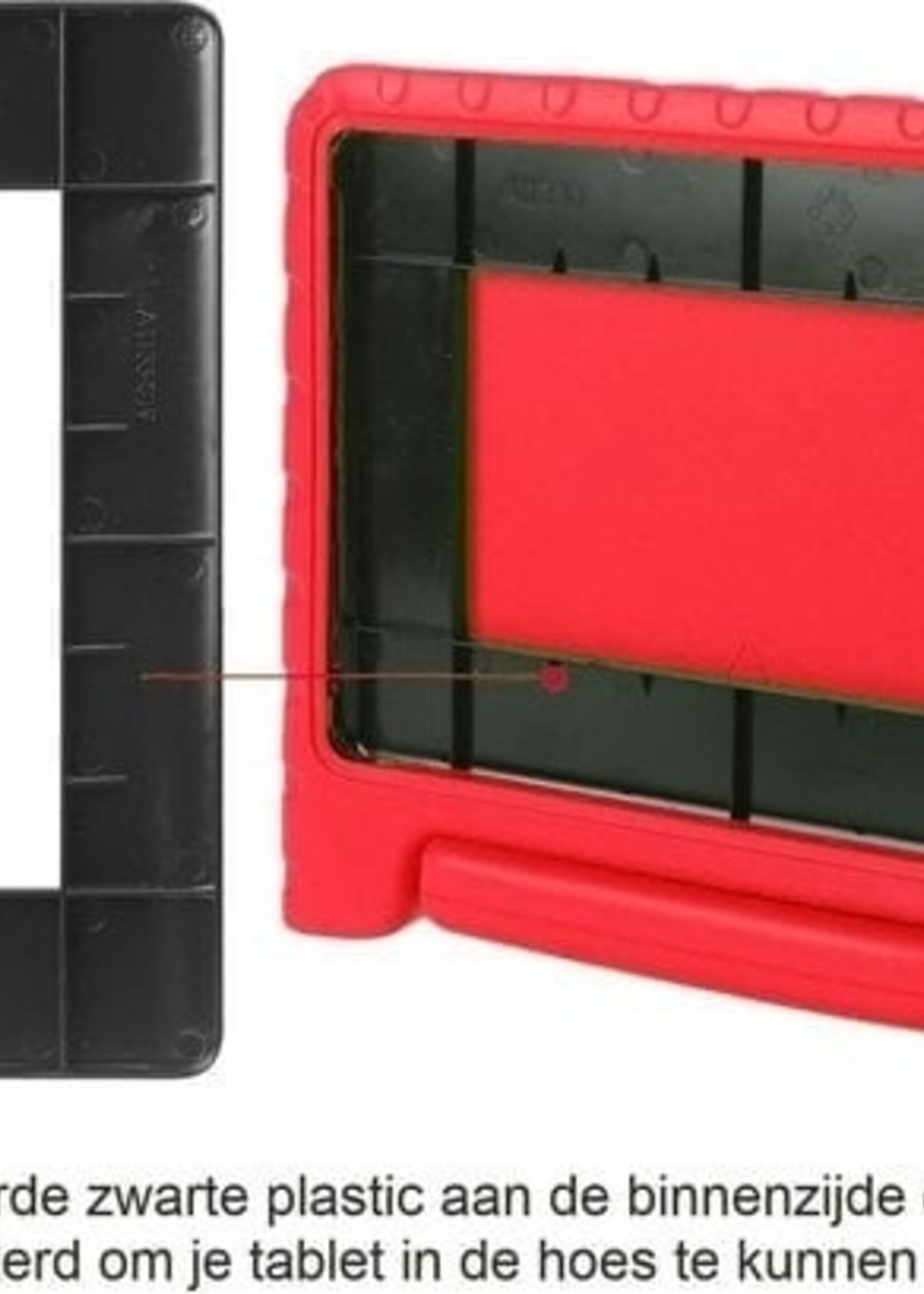 BTH BTH iPad 5 Kinderhoes - Met 2x Screenprotector - Rood