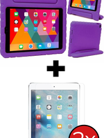 BTH BTH iPad 2018 Kinderhoes - Met 2x Screenprotector - Paars