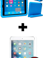 BTH BTH iPad Air 2 Kinderhoes - Met 2x Screenprotector - Blauw