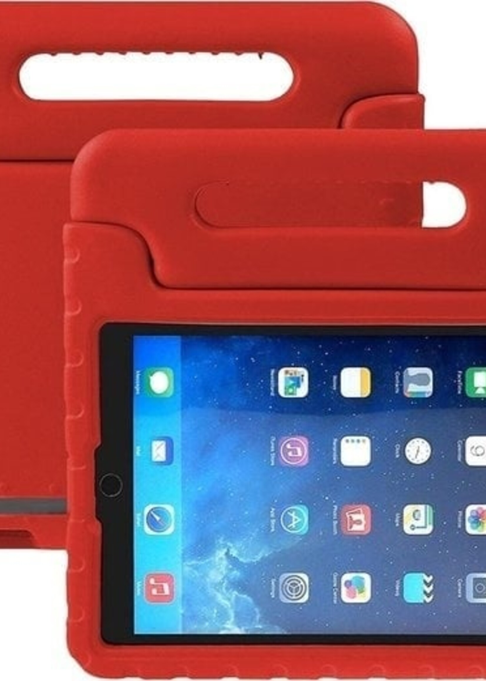 BTH BTH iPad Mini 3 Kinderhoes - Met 2x Screenprotector - Rood