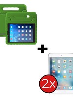 BTH BTH iPad Mini 4/5 Kinderhoes - Met 2x Screenprotector - Groen