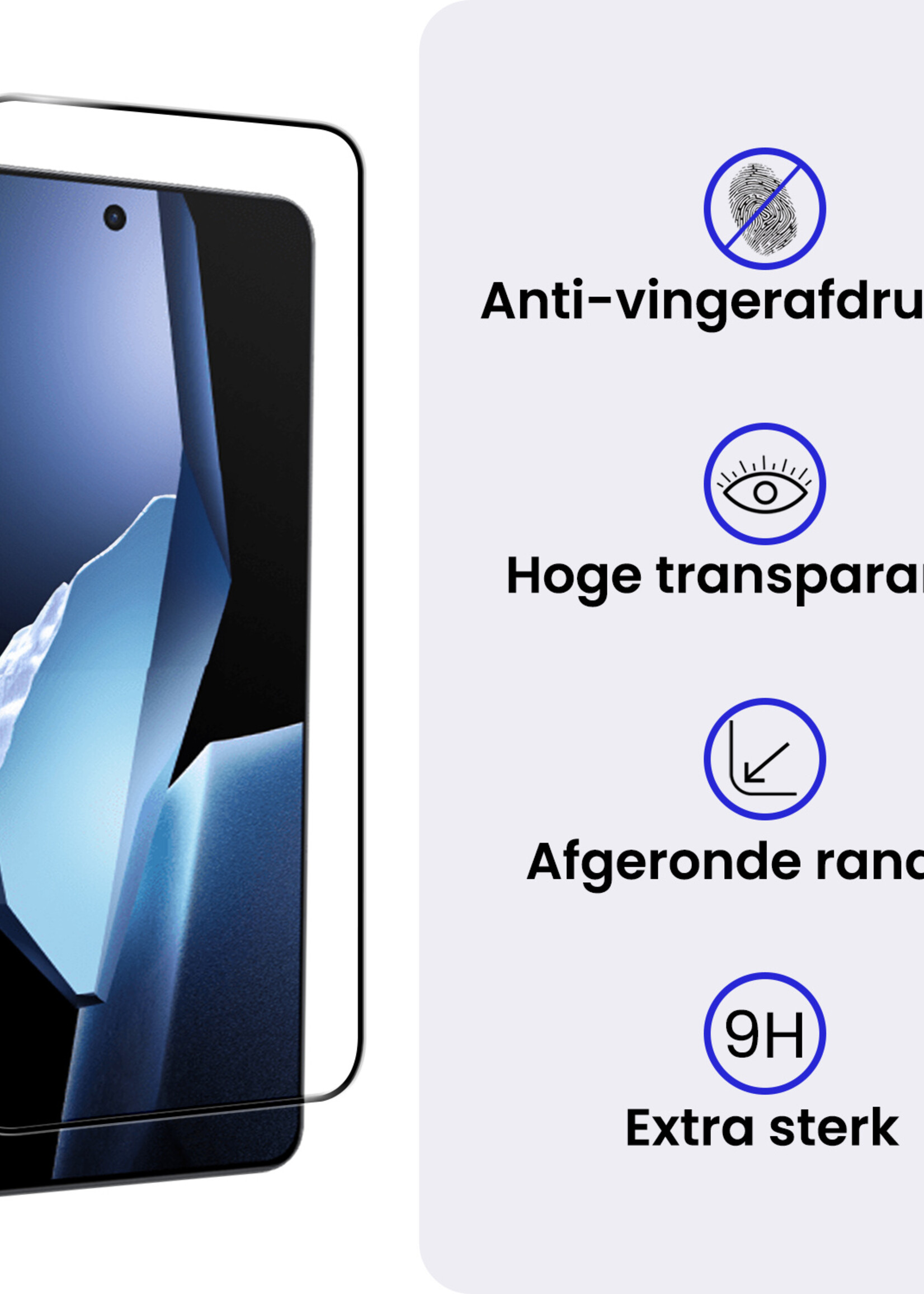 BTH BTH OnePlus 13R Screenprotector Full Cover - 2 PACK
