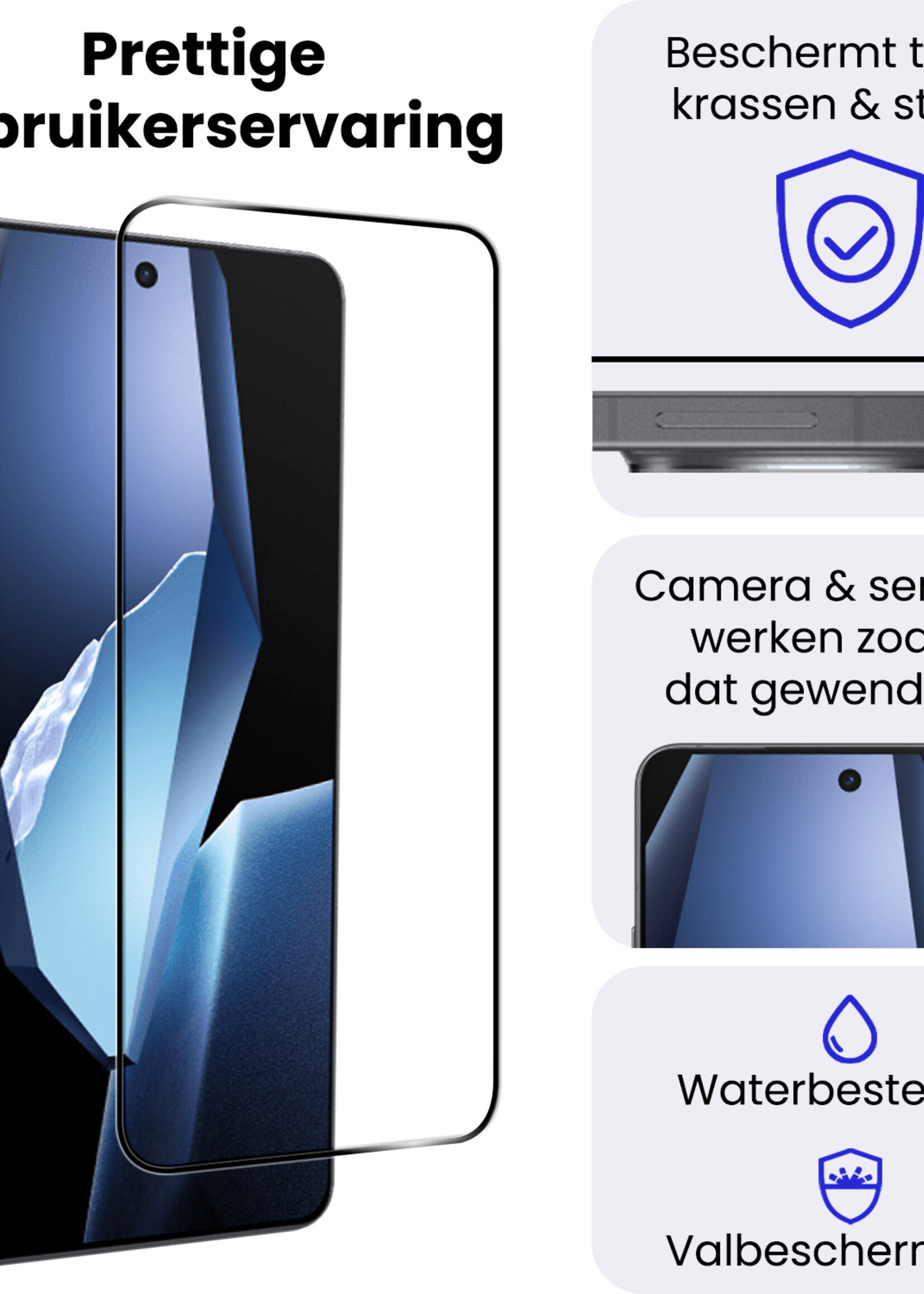 BTH BTH OnePlus 13R Screenprotector Full Cover - 2 PACK