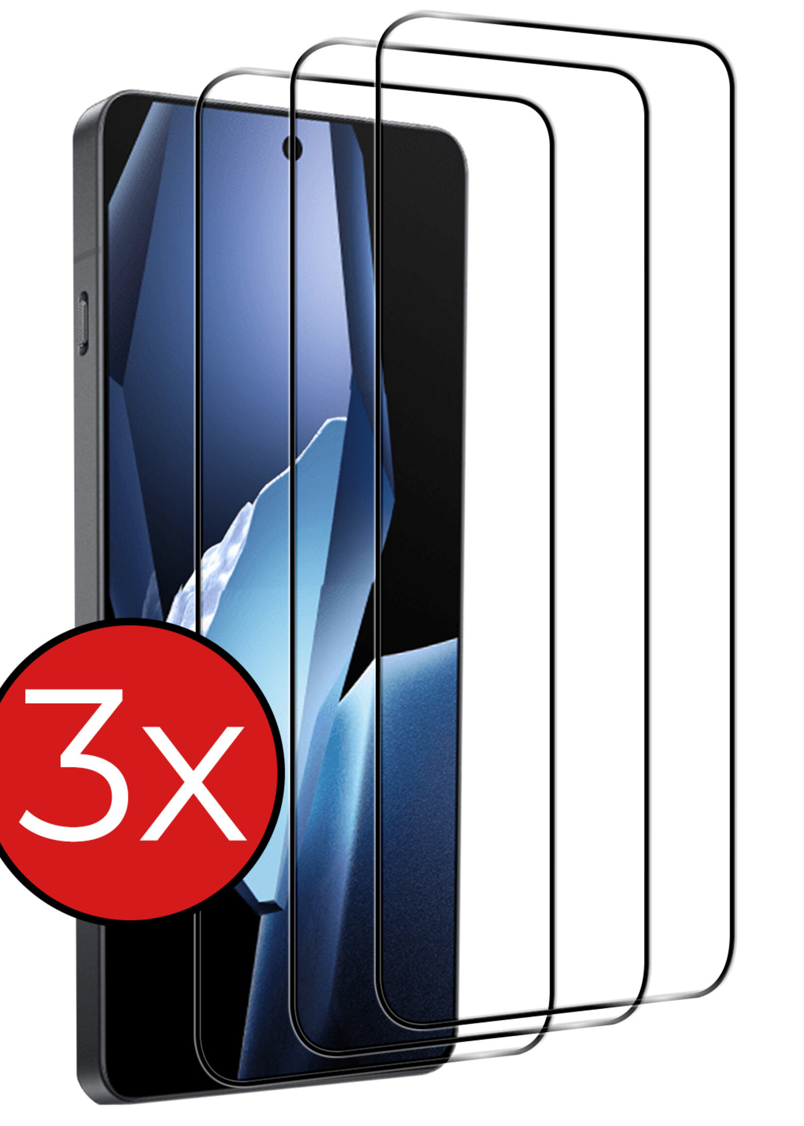 BTH BTH OnePlus 13R Screenprotector Full Cover - 3 PACK