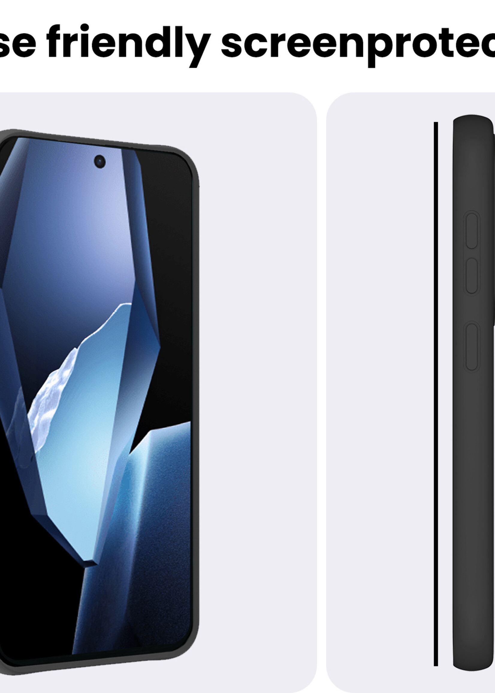BTH BTH OnePlus 13R Screenprotector Full Cover - 3 PACK