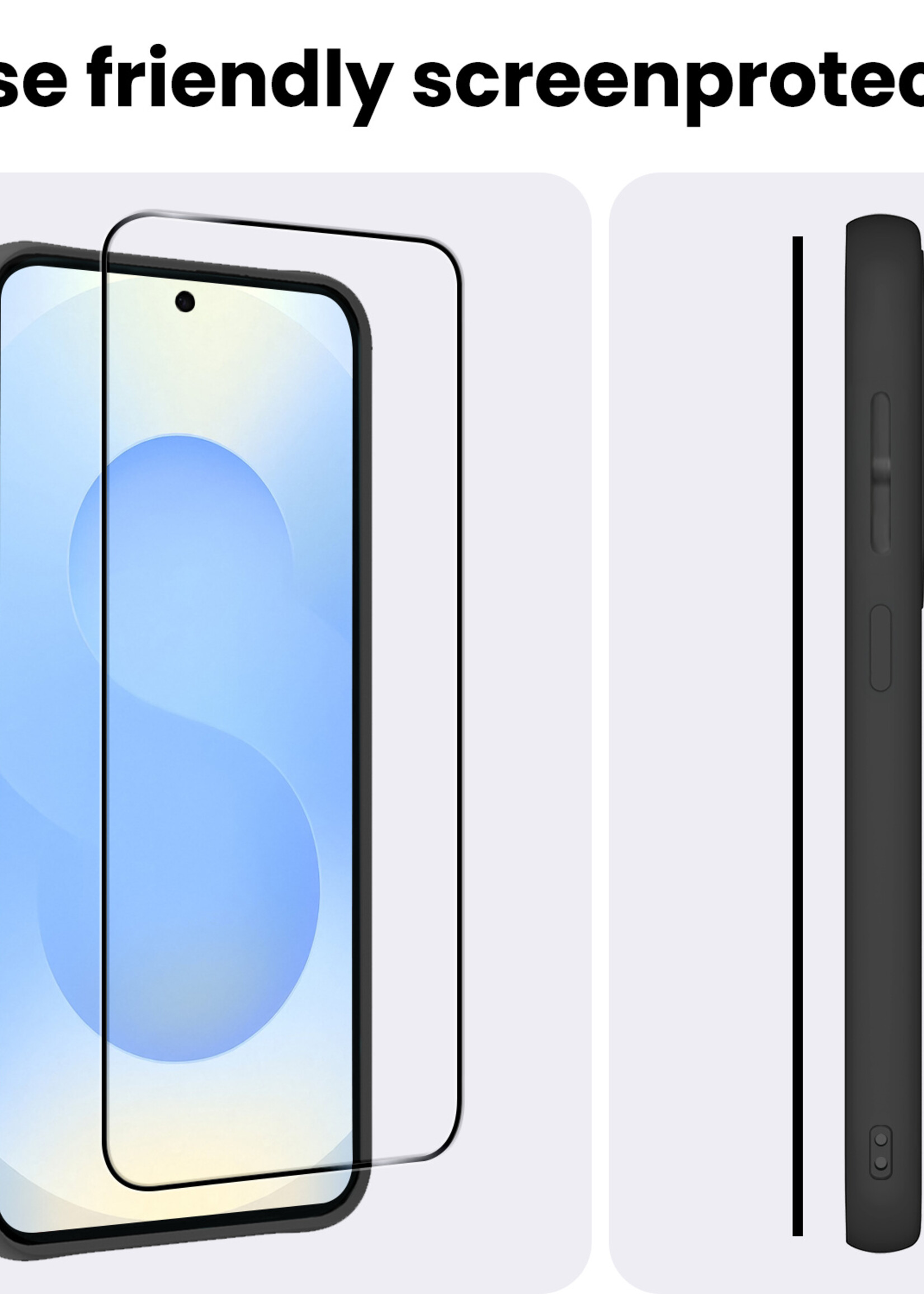 BTH BTH Samsung Galaxy S25 Plus Screenprotector Glas Full Cover - 2 PACK