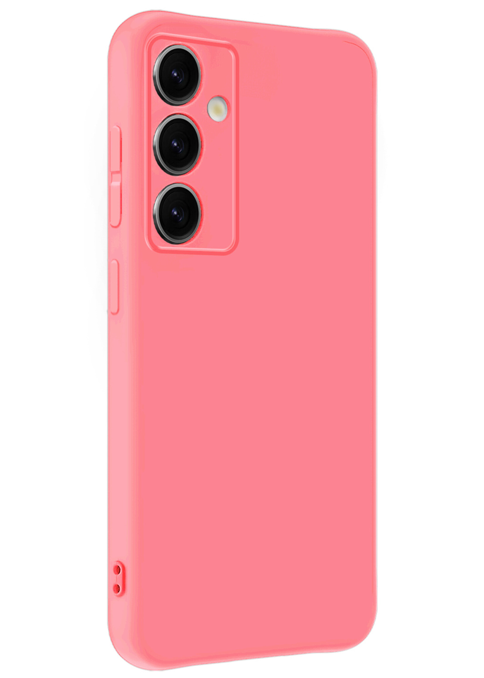 BTH BTH Samsung Galaxy S25 Hoesje Siliconen - Lichtroze