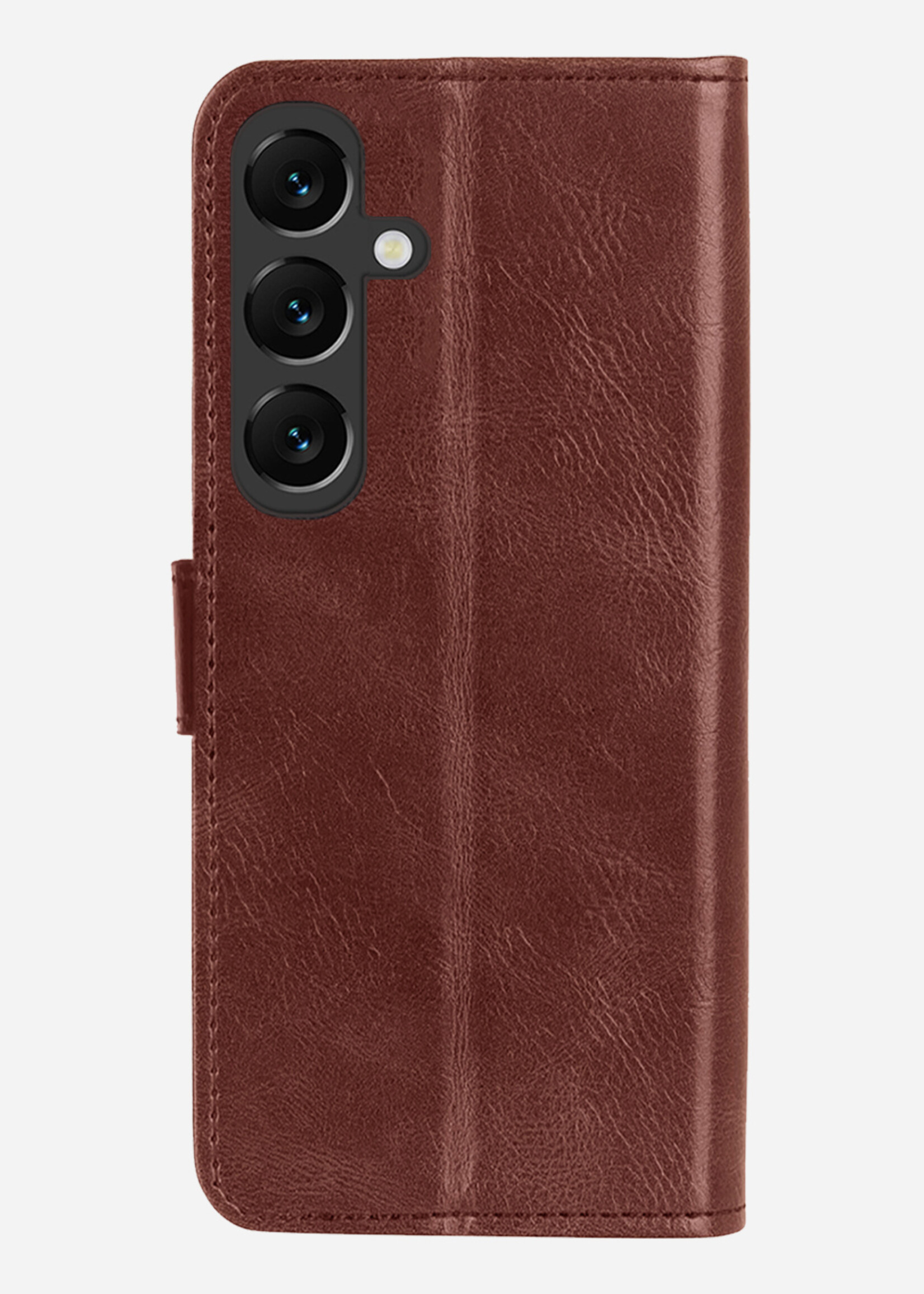 BTH BTH Samsung Galaxy S25 Hoesje Bookcase Met Screenprotector - Bruin