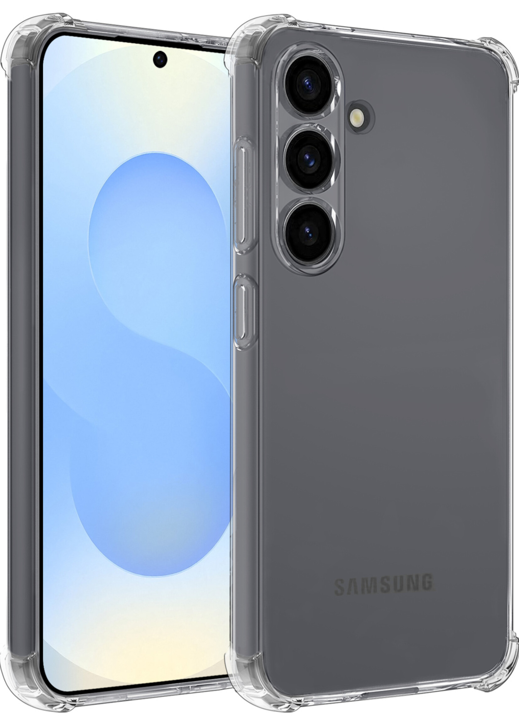 BTH BTH Samsung Galaxy S25 Plus Hoesje Shockproof - Transparant