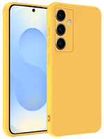BTH BTH Samsung Galaxy S25 Plus Hoesje Siliconen - Geel
