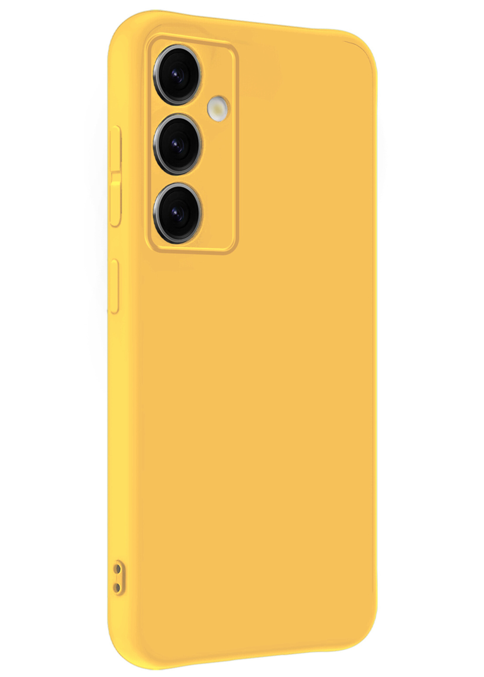 BTH BTH Samsung Galaxy S25 Plus Hoesje Siliconen - Geel