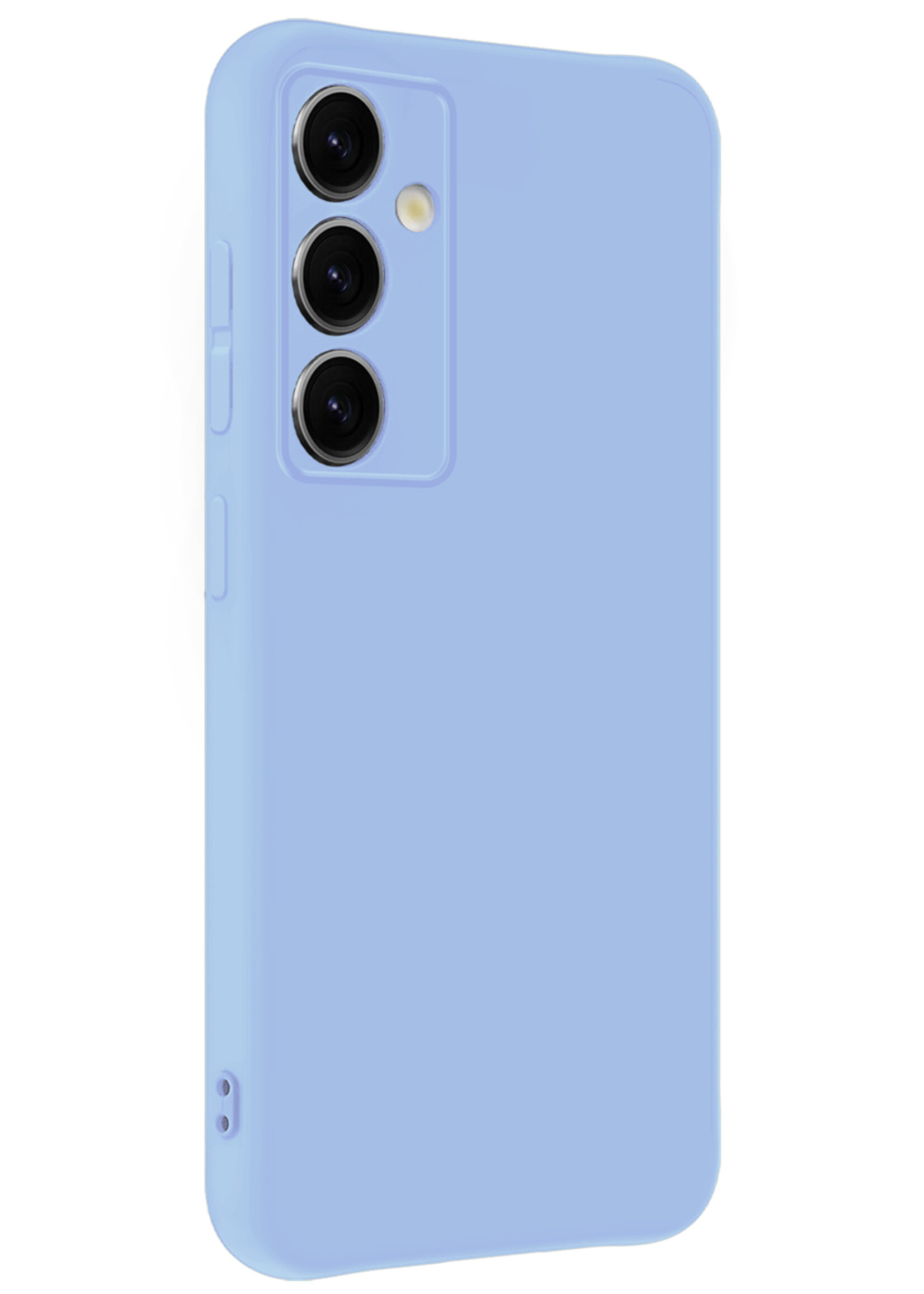 BTH BTH Samsung Galaxy S25 Plus Hoesje Siliconen - Lichtblauw
