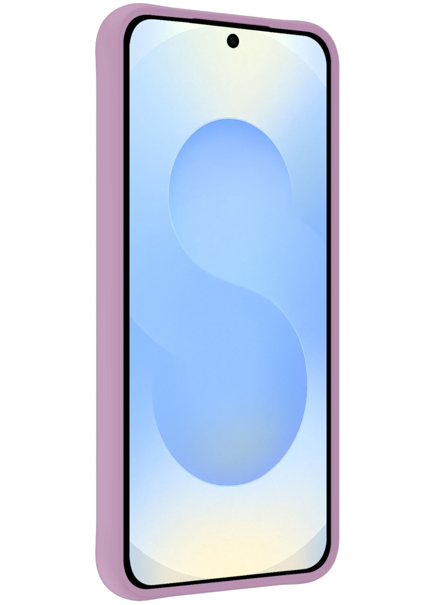 BTH BTH Samsung Galaxy S25 Plus Hoesje Siliconen - Lila