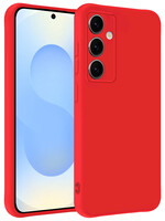 BTH BTH Samsung Galaxy S25 Plus Hoesje Siliconen - Rood
