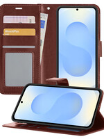 BTH BTH Samsung Galaxy S25 Plus Hoesje Bookcase - Bruin