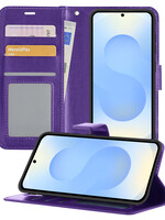 BTH BTH Samsung Galaxy S25 Plus Hoesje Bookcase - Paars