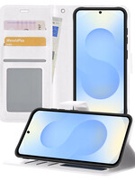 BTH BTH Samsung Galaxy S25 Plus Hoesje Bookcase - Wit