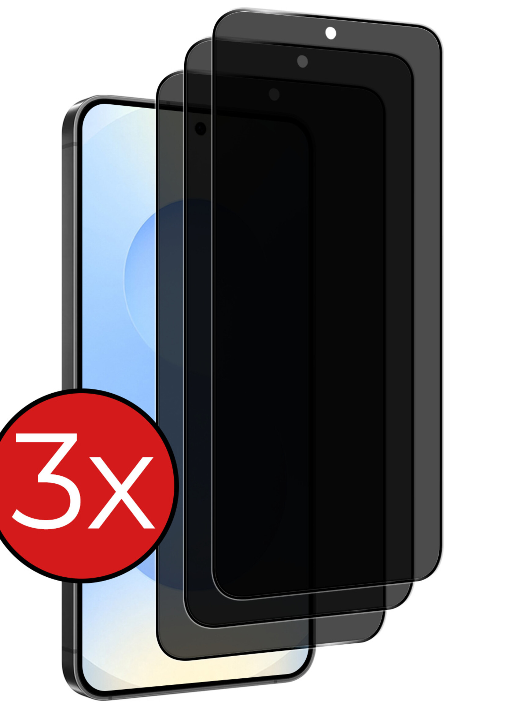 BTH BTH Samsung Galaxy S25 Screenprotector Glas Privacy - 3 PACK
