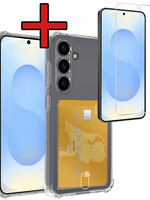 BTH BTH Samsung Galaxy S25 Plus Hoesje Pashouder Met Screenprotector