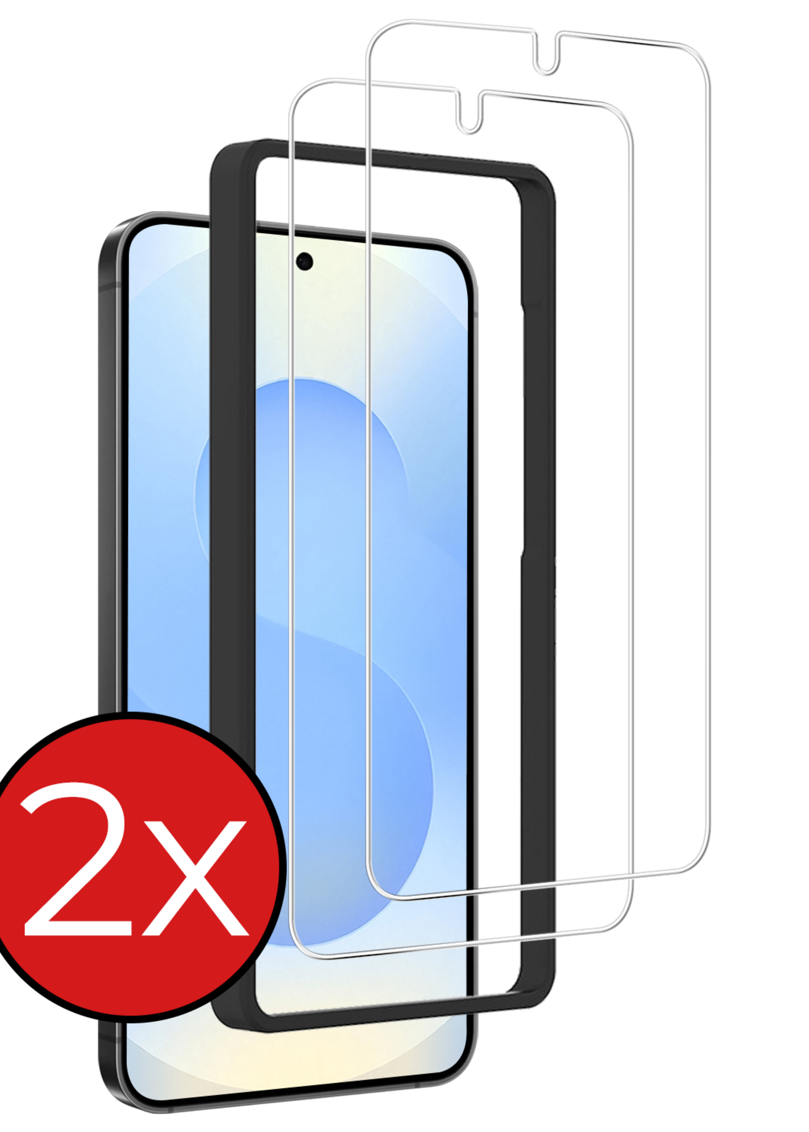 BTH BTH Samsung Galaxy S25 Screenprotector Met Installatieframe - 2 PACK