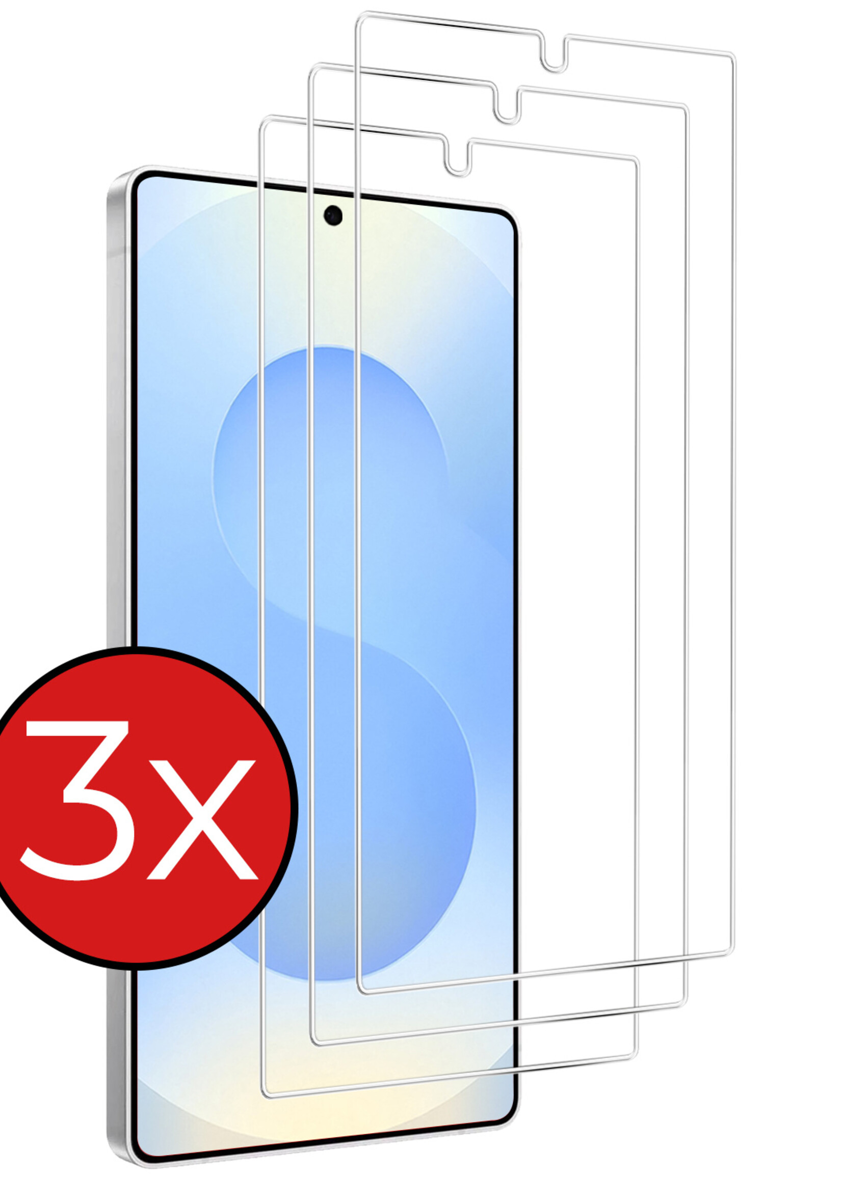 BTH BTH Samsung Galaxy S25 Ultra Screenprotector Glas - 3 PACK