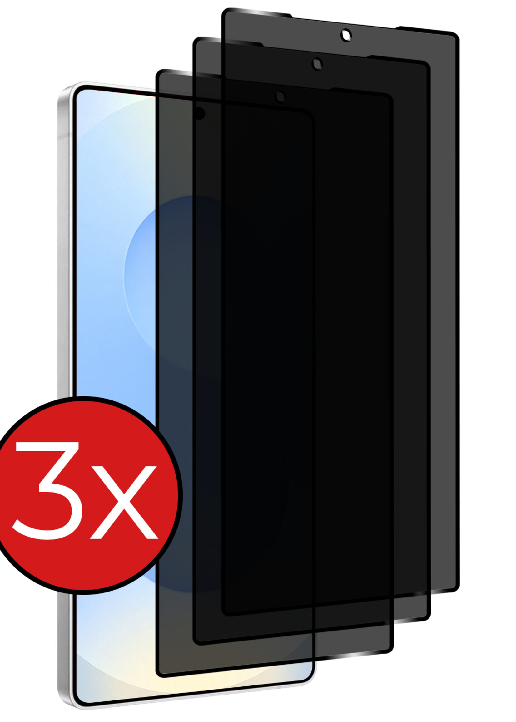 BTH BTH Samsung Galaxy S25 Ultra Screenprotector Glas Privacy - 3 PACK