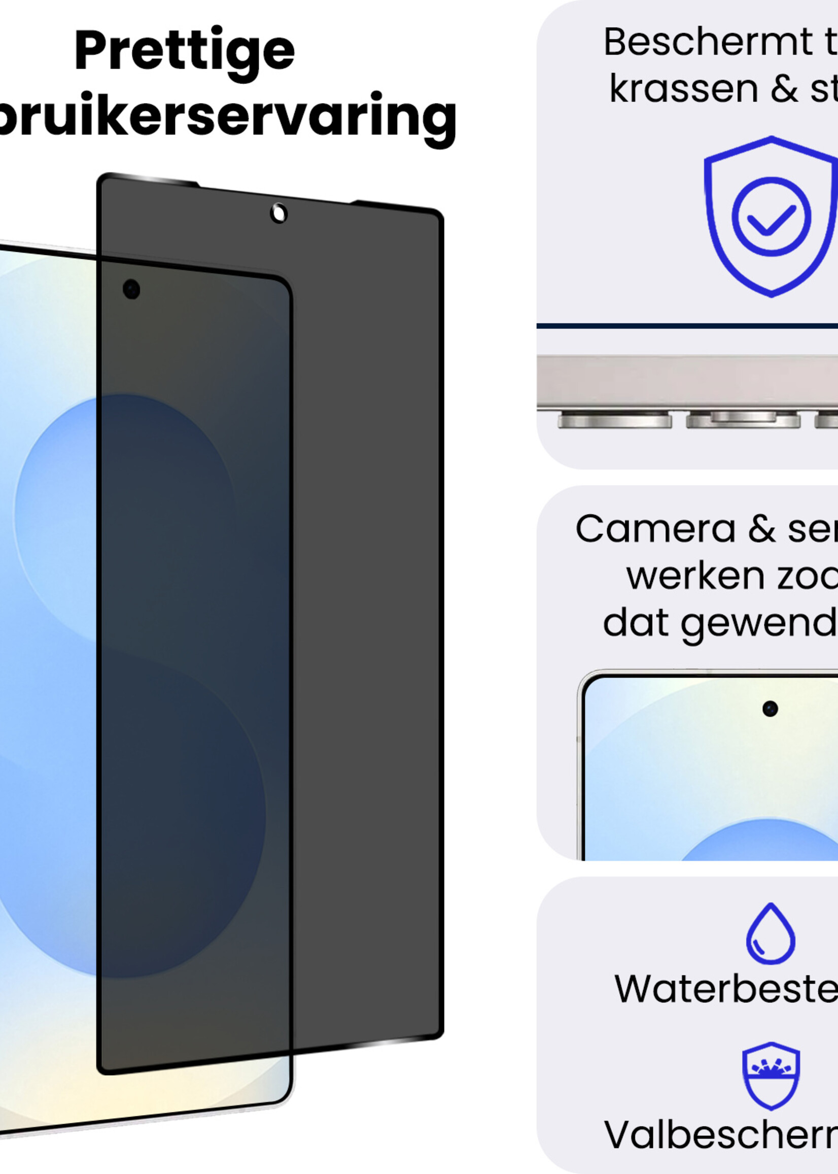 BTH BTH Samsung Galaxy S25 Ultra Screenprotector Glas Privacy - 3 PACK