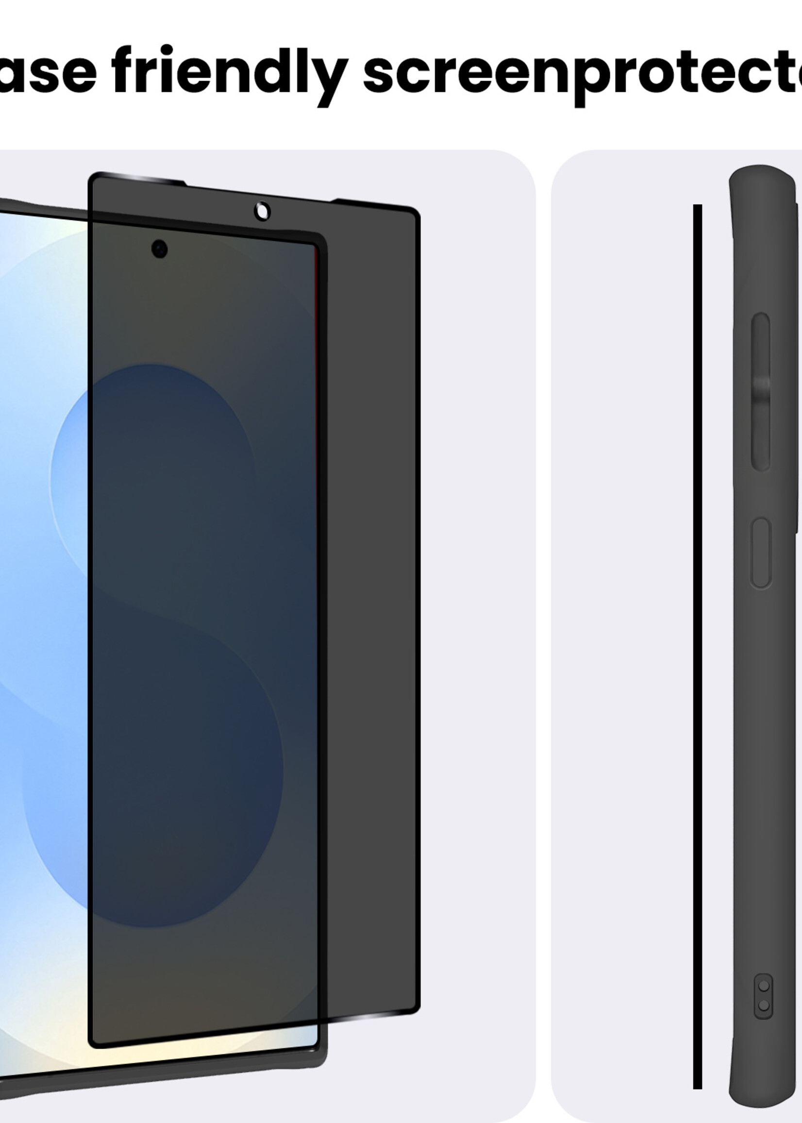 BTH BTH Samsung Galaxy S25 Ultra Screenprotector Glas Privacy - 3 PACK