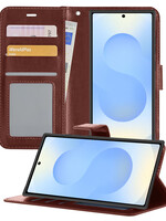 BTH BTH Samsung Galaxy S25 Ultra Hoesje Bookcase - Bruin
