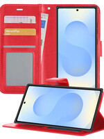 BTH BTH Samsung Galaxy S25 Ultra Hoesje Bookcase - Rood