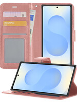 BTH BTH Samsung Galaxy S25 Ultra Hoesje Bookcase - Rose Goud