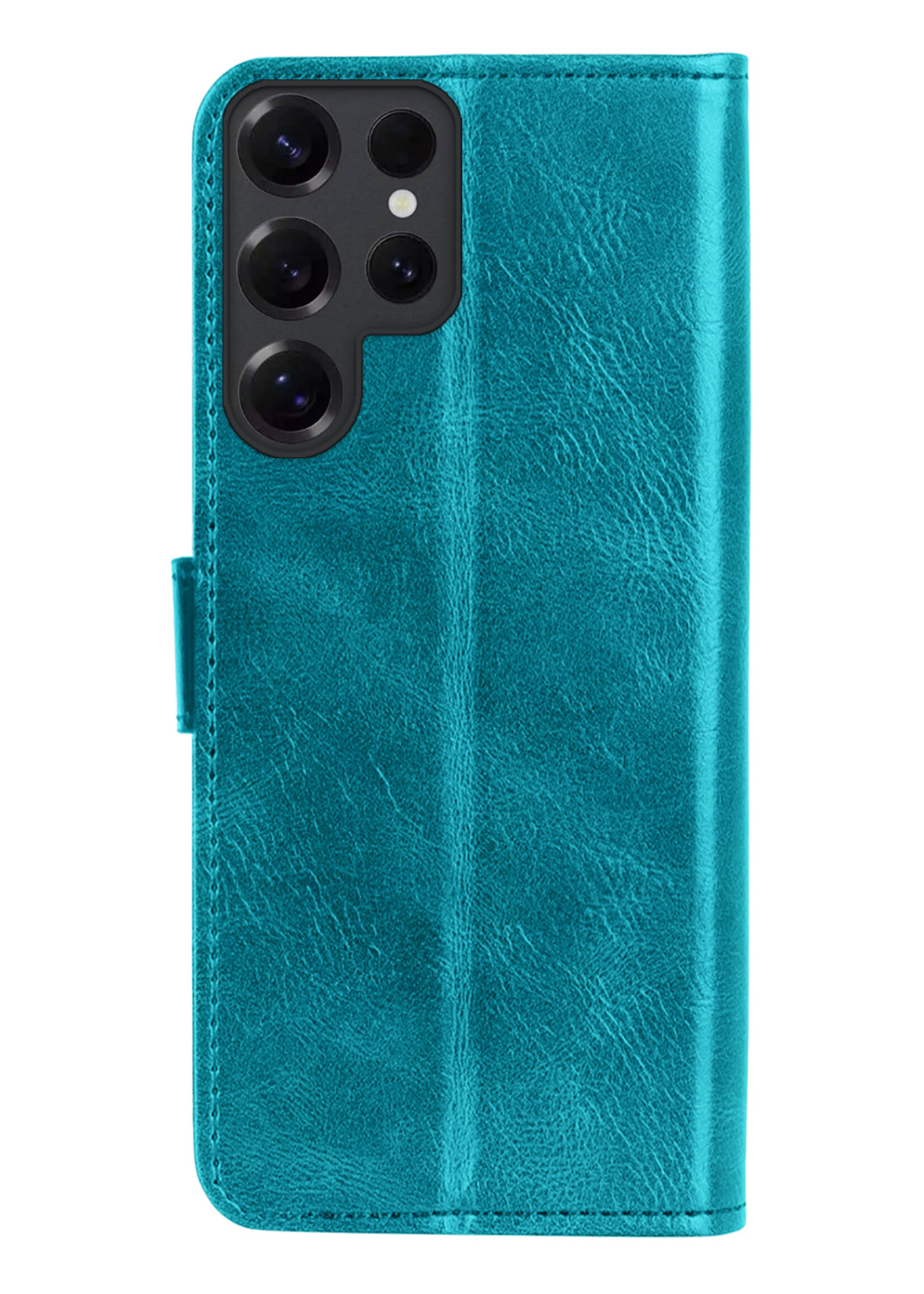 BTH BTH Samsung Galaxy S25 Ultra Hoesje Bookcase - Turquoise