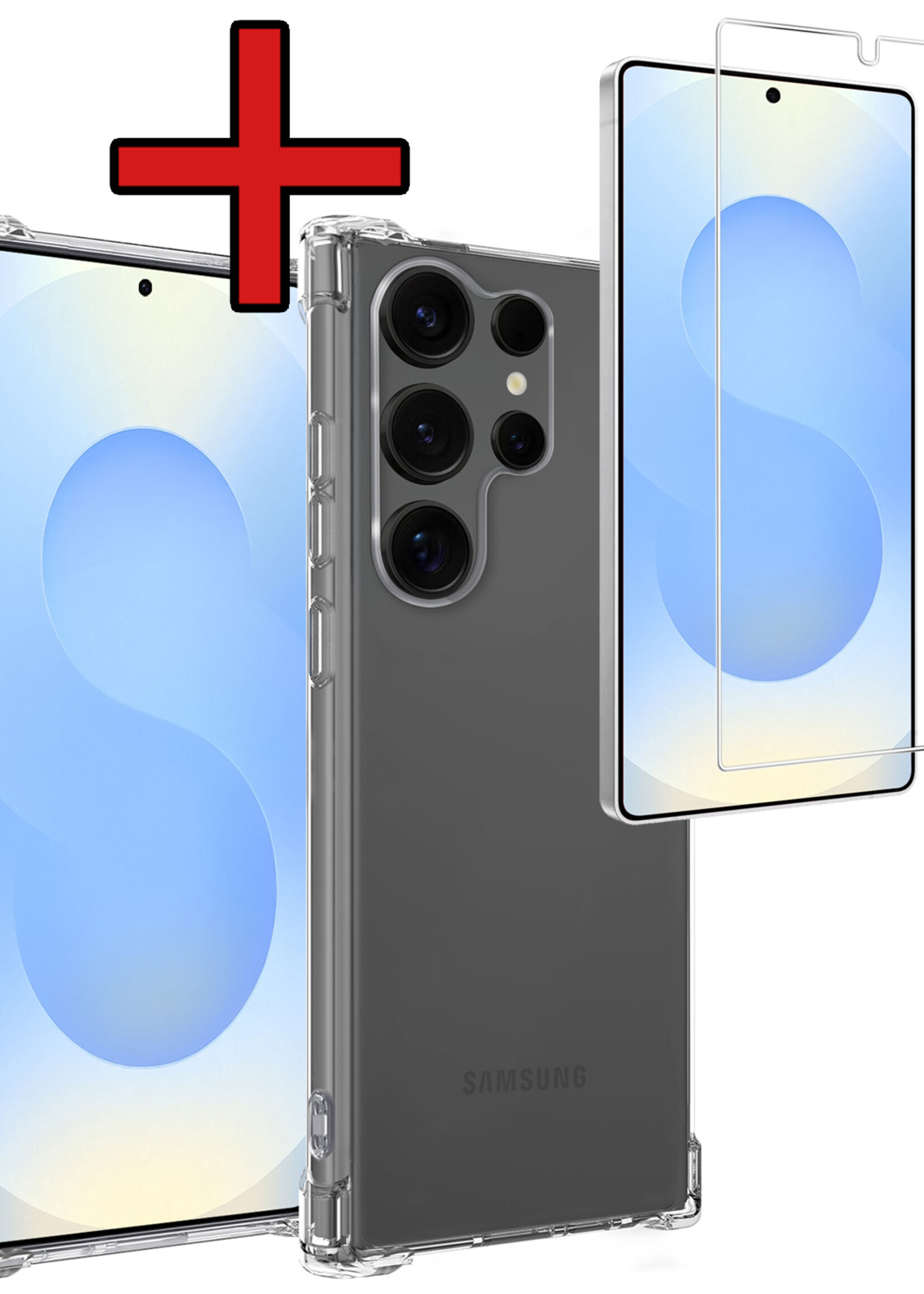 BTH BTH Samsung Galaxy S25 Ultra Hoesje Shockproof Met Screenprotector