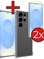 BTH BTH Samsung Galaxy S25 Ultra Hoesje Shockproof Met 2x Screenprotector
