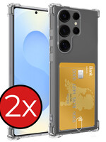 BTH BTH Samsung Galaxy S25 Ultra Hoesje Pashouder - 2 PACK