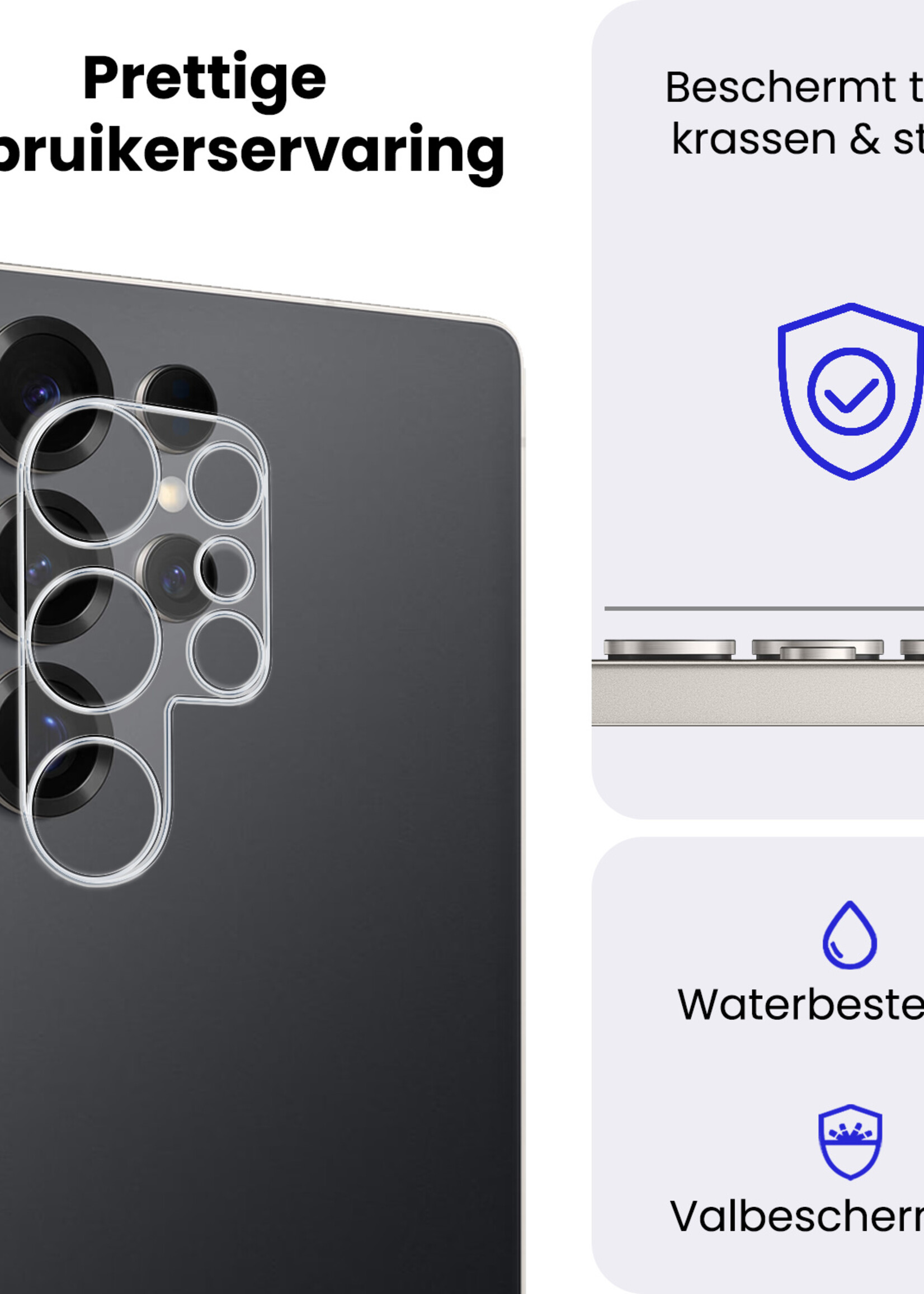 BTH BTH Samsung Galaxy S25 Ultra Camera Screenprotector - 3 PACK