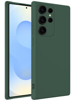 BTH BTH Samsung Galaxy S25 Ultra Hoesje Siliconen - Donkergroen