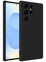 BTH BTH Samsung Galaxy S25 Ultra Hoesje Siliconen - Zwart