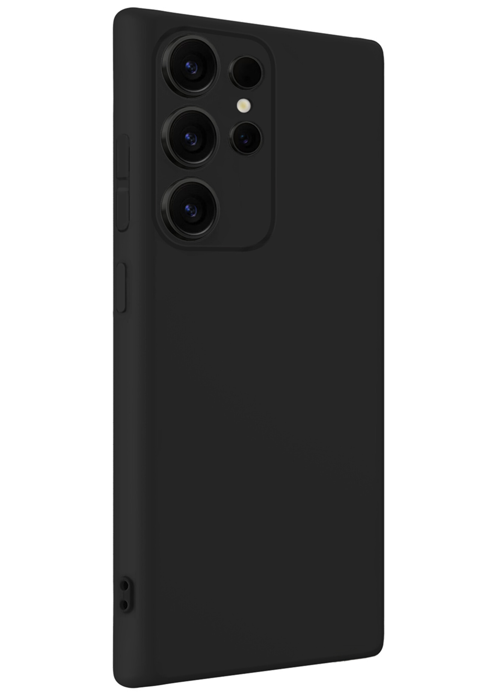 BTH BTH Samsung Galaxy S25 Ultra Hoesje Siliconen - Zwart