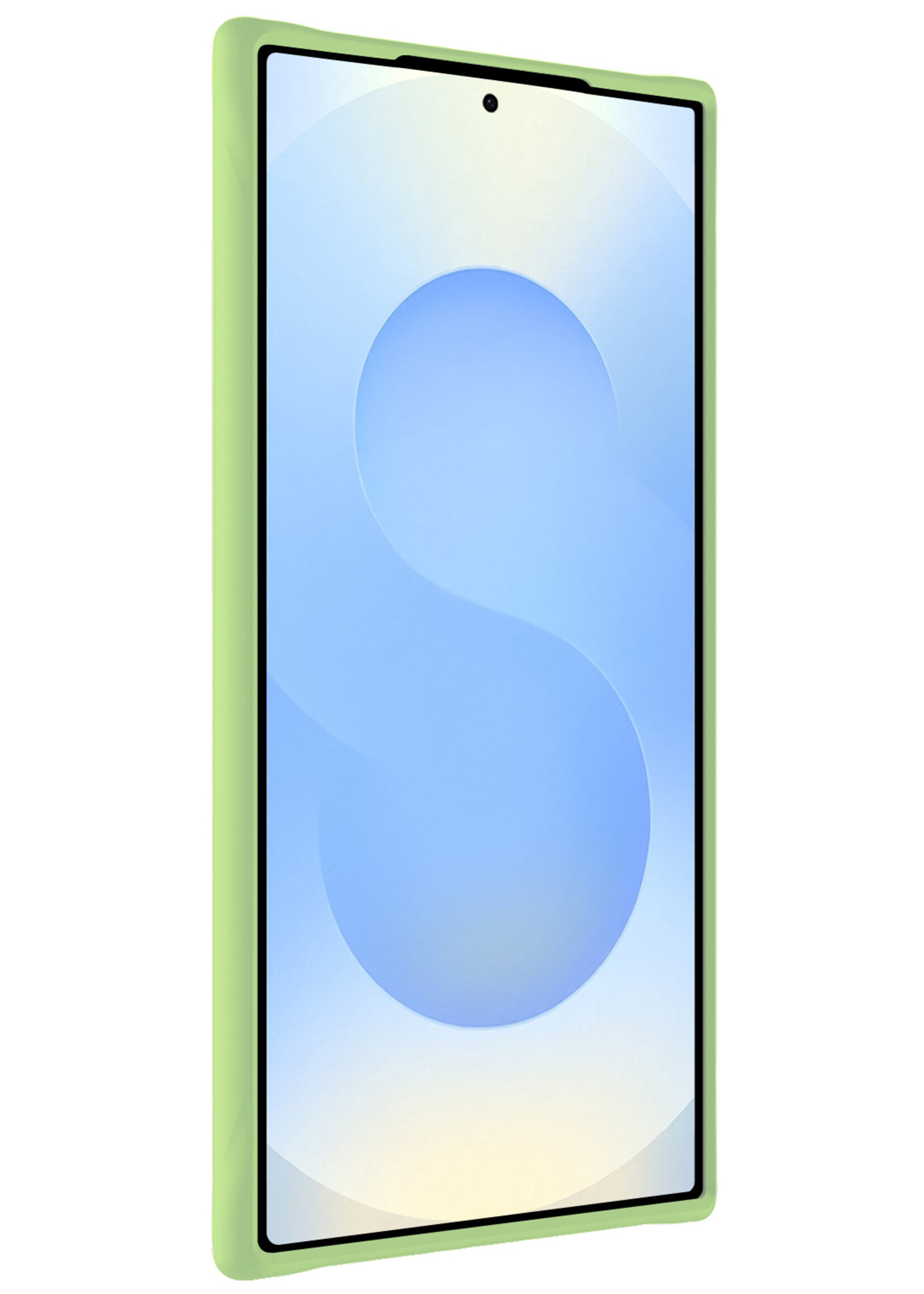 BTH BTH Samsung Galaxy S25 Ultra Hoesje Siliconen - Groen - 2 PACK