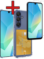 BTH BTH Samsung Galaxy A16 Hoesje Pashouder Met Screenprotector