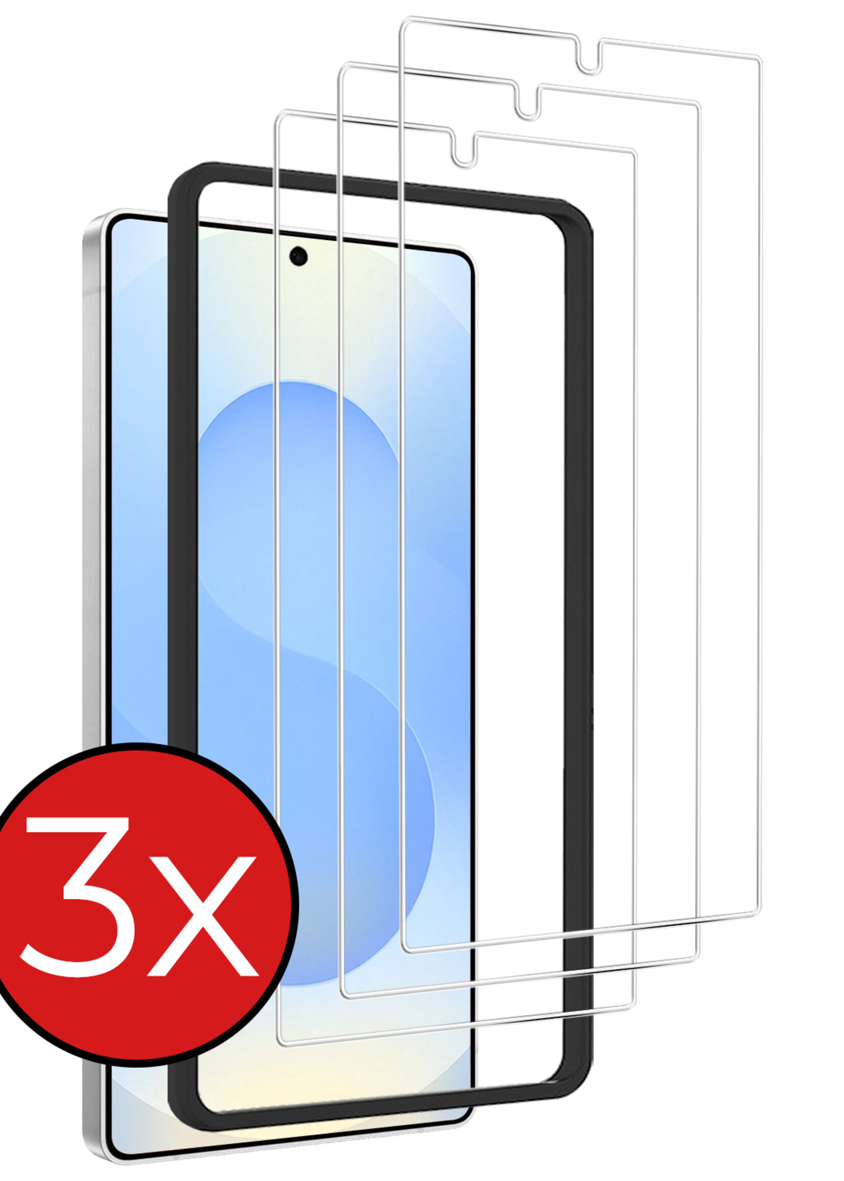 BTH BTH Samsung Galaxy S25 Ultra Screenprotector Met Installatieframe - 3 PACK