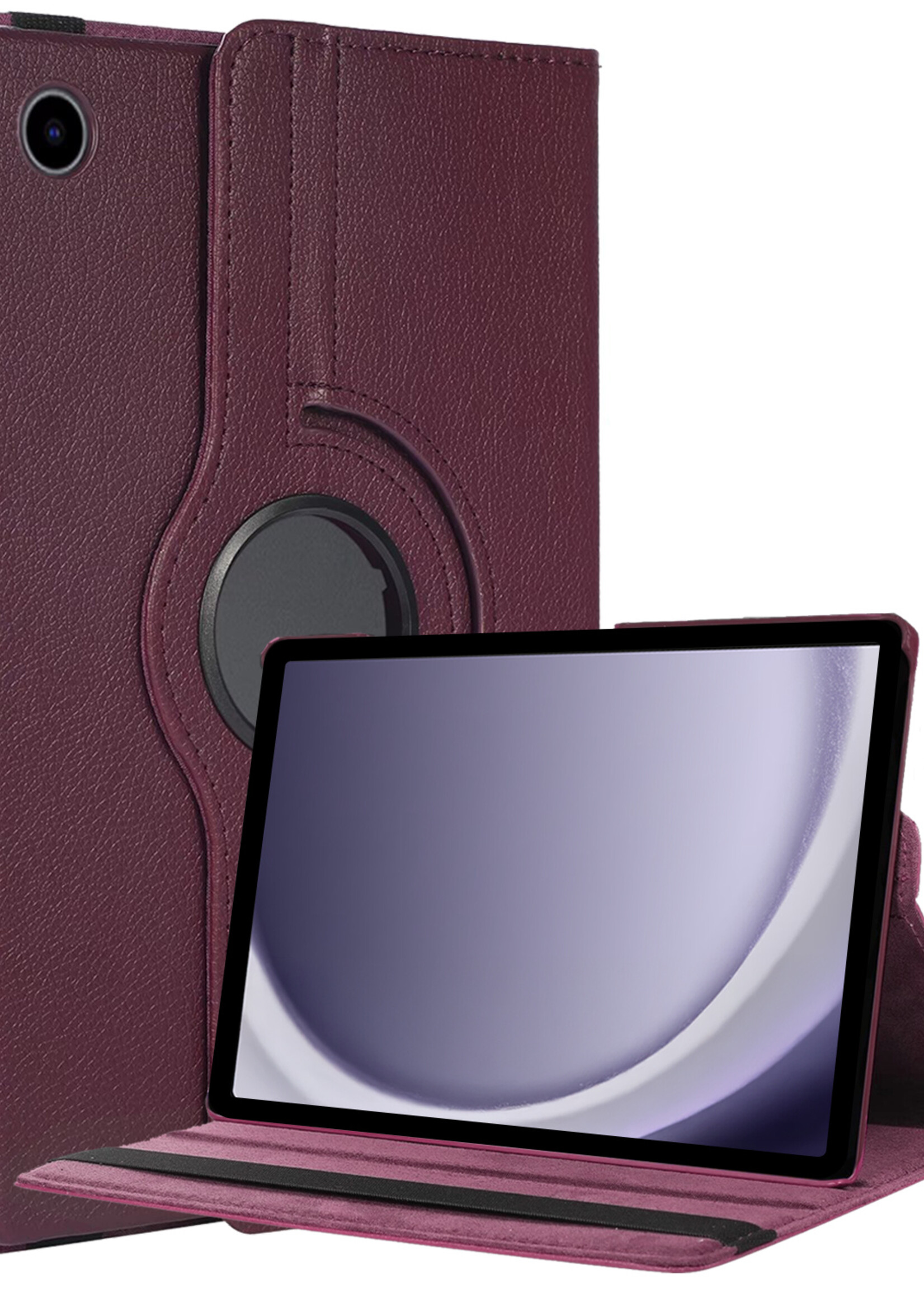 BTH BTH Samsung Galaxy Tab A9 Hoes Draaibaar - Paars