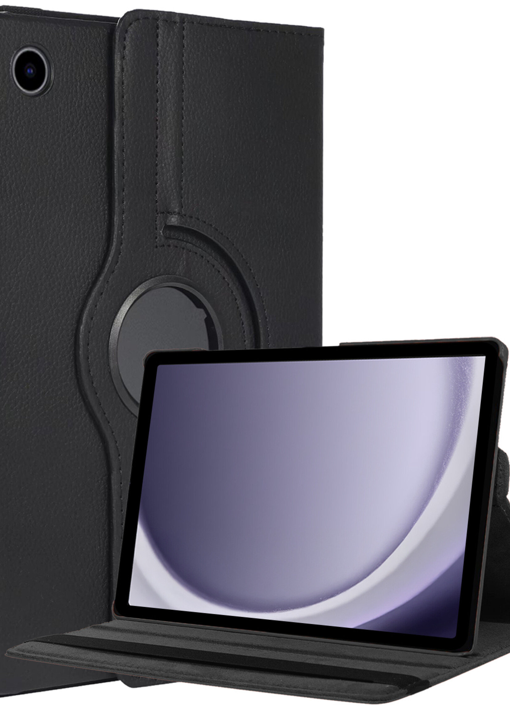 BTH BTH Samsung Galaxy Tab A9 Hoes Draaibaar - Zwart
